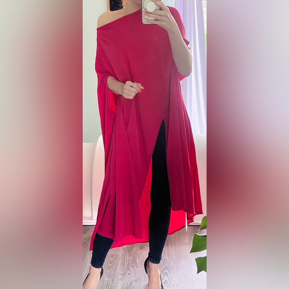 Elegant Pink Kaftan/Top or cape NWT